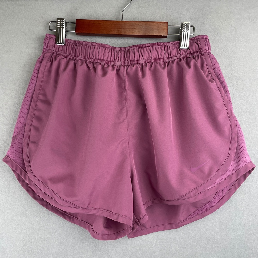 Nike Dri Fit Tempo Brief Lined Running Shorts Wmn M Purple Athletic Training Gym